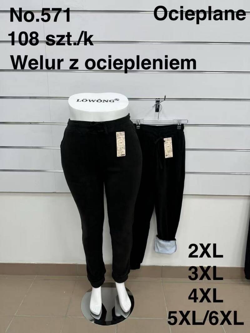 Leginsy damskie Roz 2XL-6XL, 1 kolor Paczka 10 szt